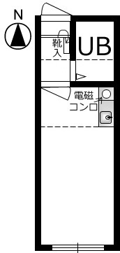 【間取り】小田急線生田駅の賃貸アパート：レオパレス南生田205号室